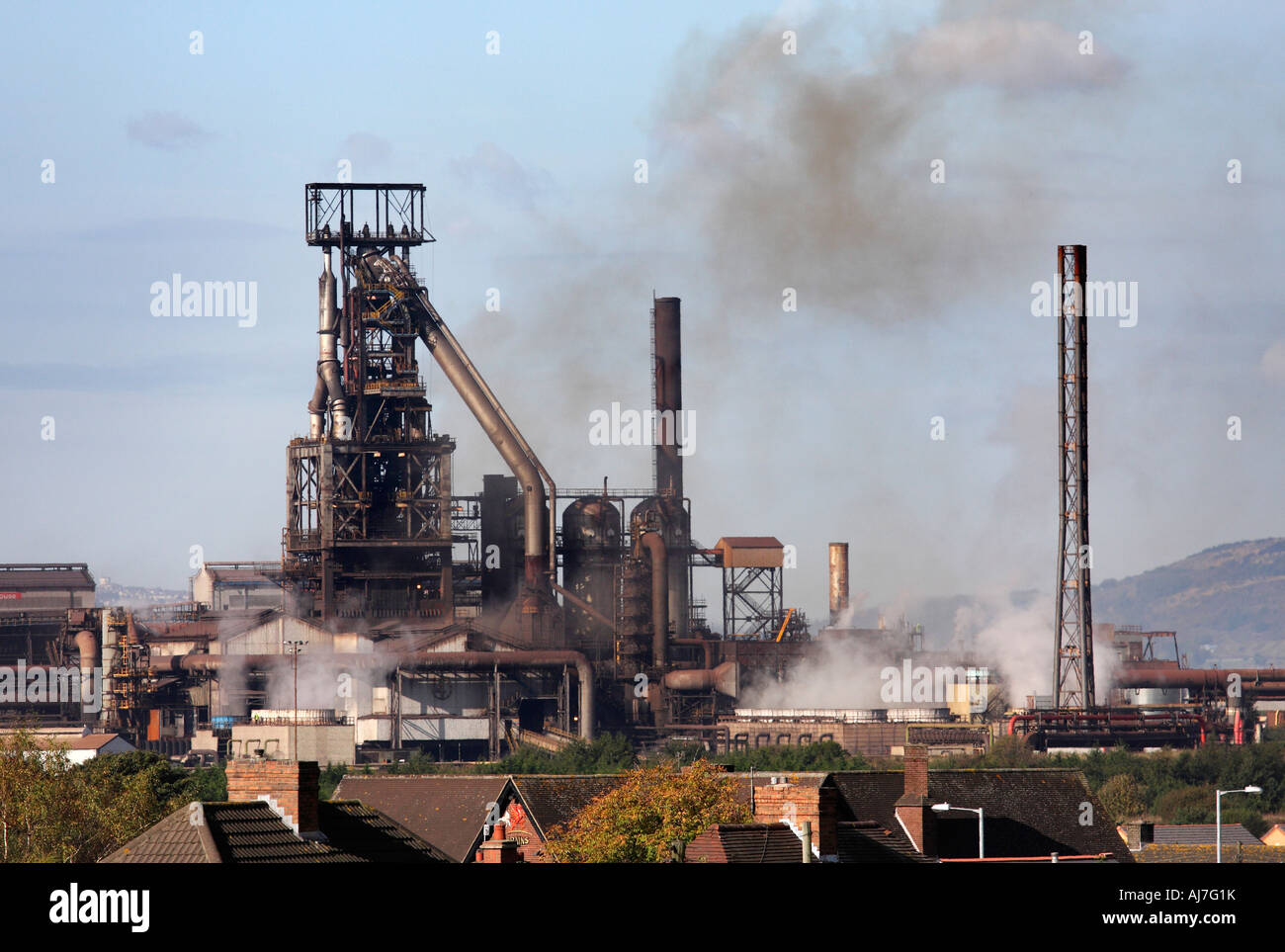 Port Talbot acciaierie in Galles 5 Foto Stock