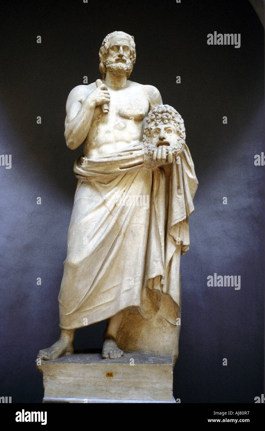 Euripedes, il Greco antico tragedian. Artista: sconosciuto Foto Stock