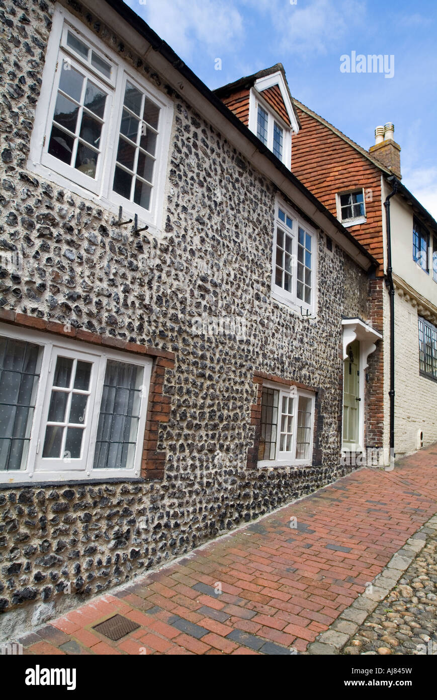 Scena di strada, Lewes, East Sussex, Inghilterra. Foto Stock