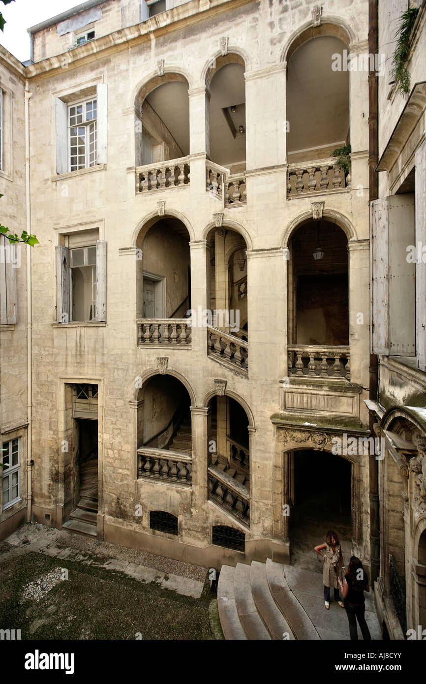 Hôtel des Trésoriers de la Bourse XVII XVIII secolo, Montpellier, Francia. Foto Stock