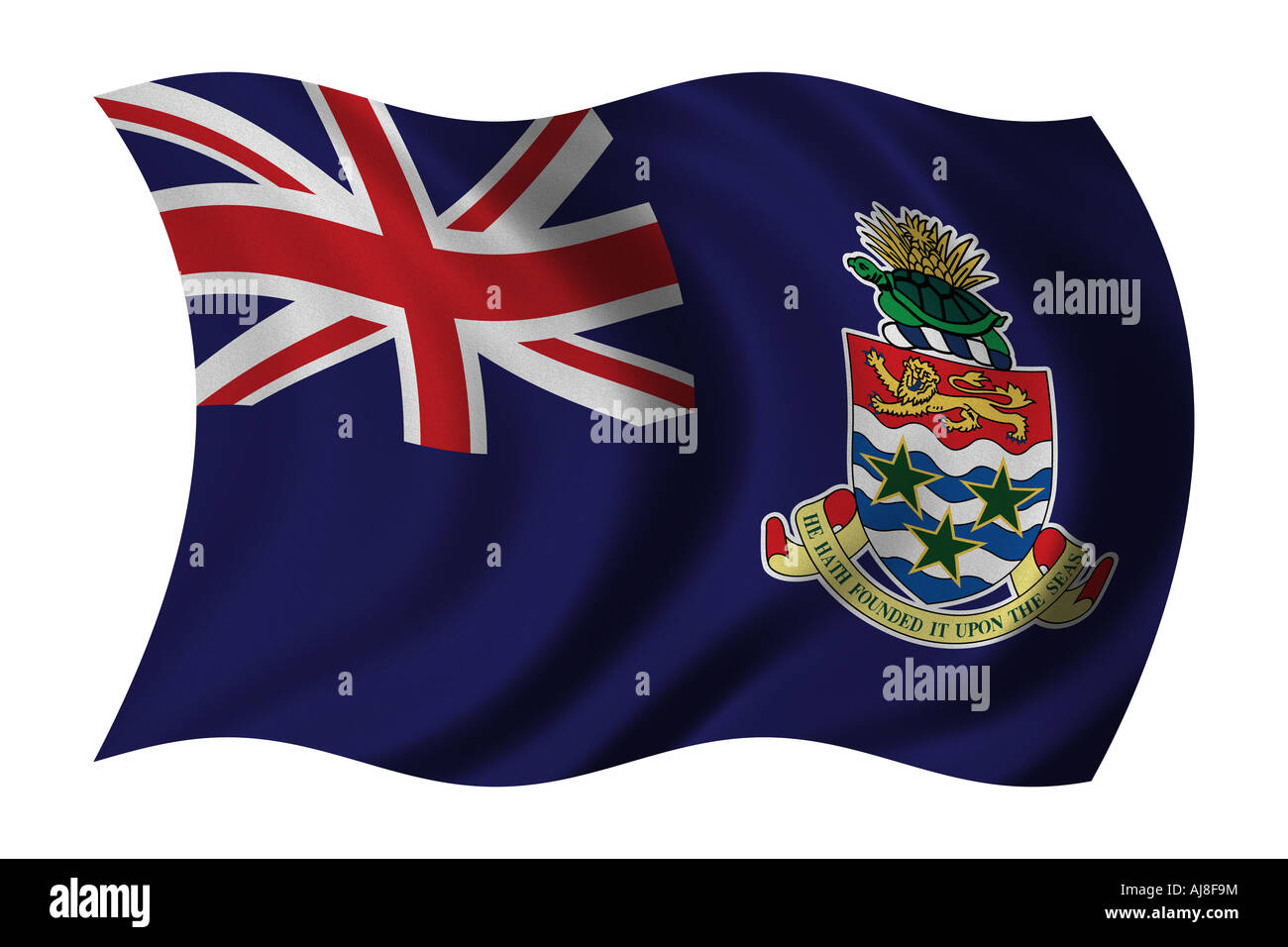 Bandiera delle Isole Cayman Foto Stock