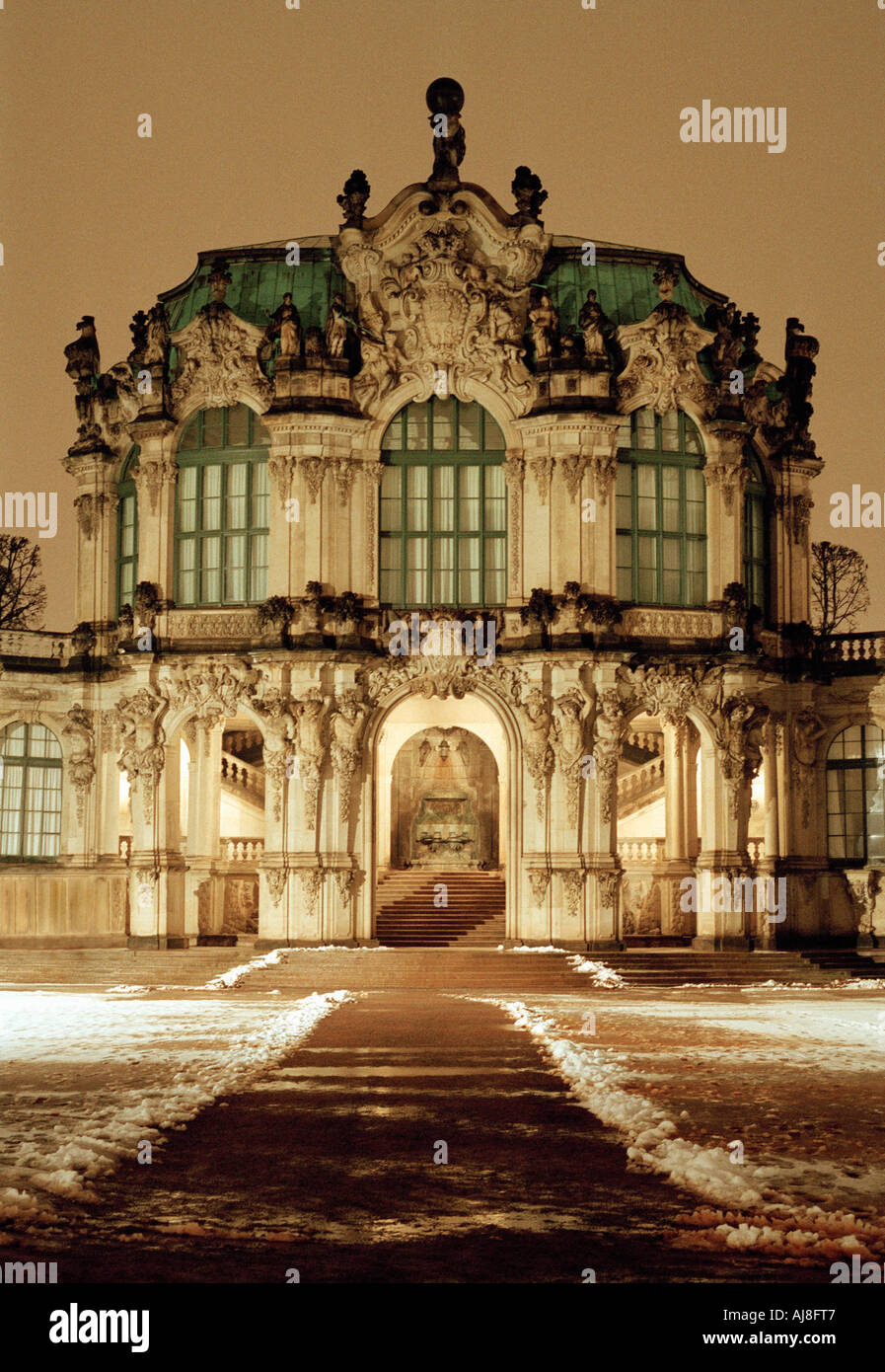 Rampart Pavilion Palazzo Zwinger Dresden Germania Foto Stock