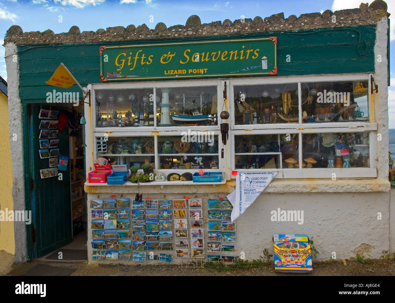Negozio di regali e souvenir a Lizard Point in Cornovaglia Foto Stock