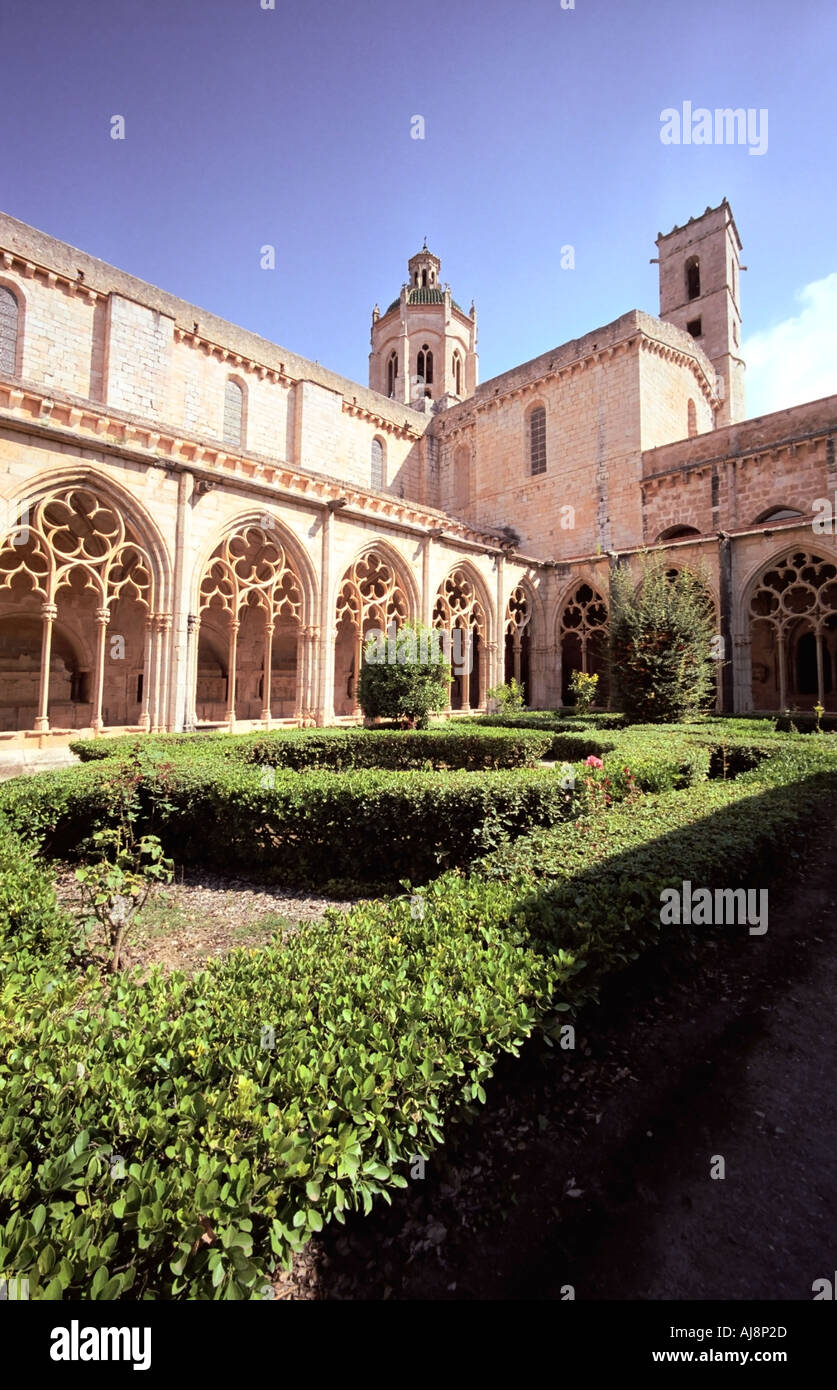 Il Monastero reale di Santes Creus Catalogna Spagna Foto Stock