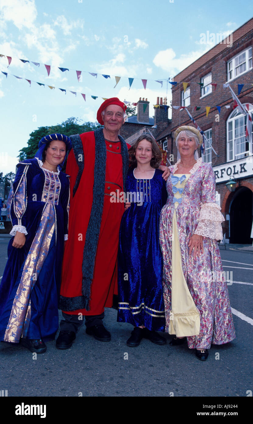 Fiera medievale WESTSUSSEX ARUNDEL REGNO UNITO Foto Stock