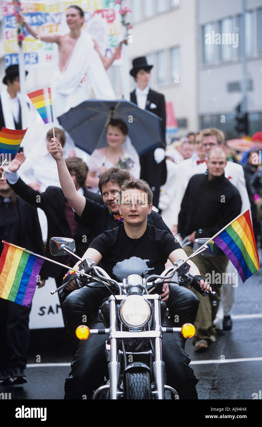 Gay Pride festival di Reykjavik Foto Stock
