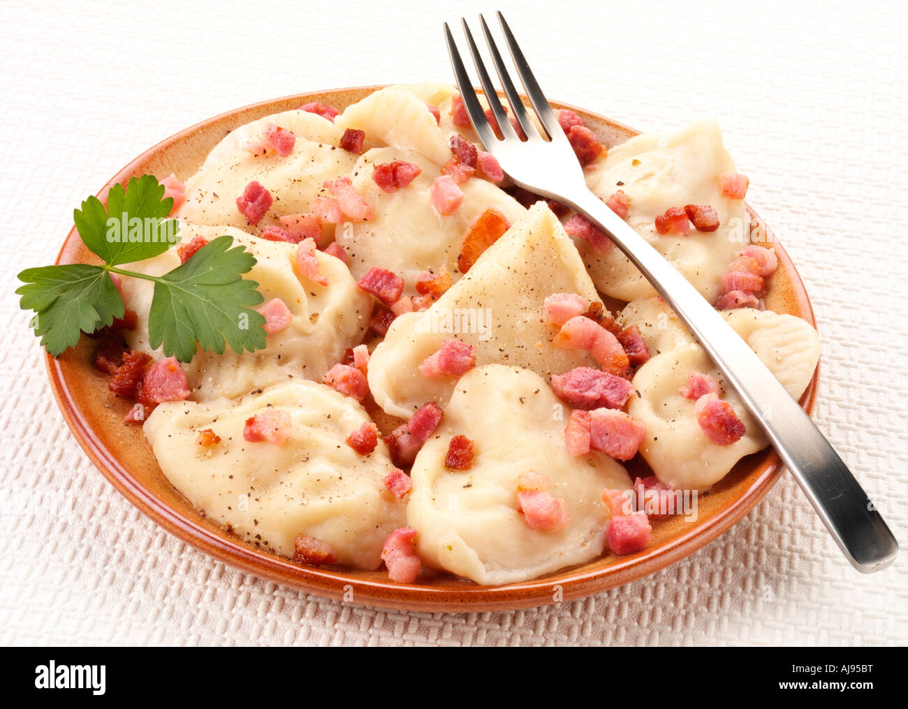 POLISH PIEROGI RUSKIE Foto Stock