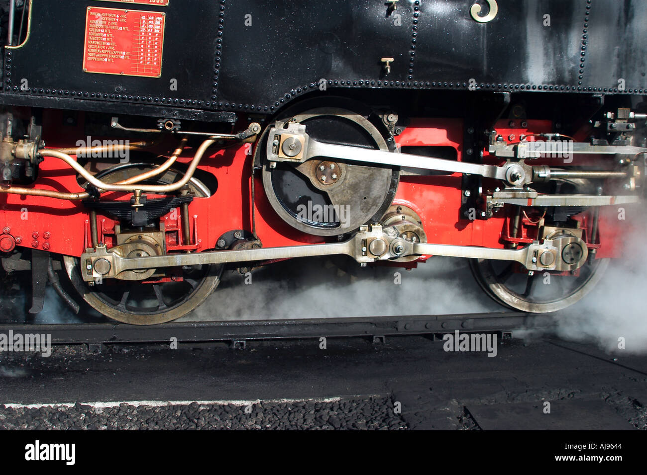 Achenseebahn pignone a cremagliera per la cottura a vapore del motore in alto Foto Stock