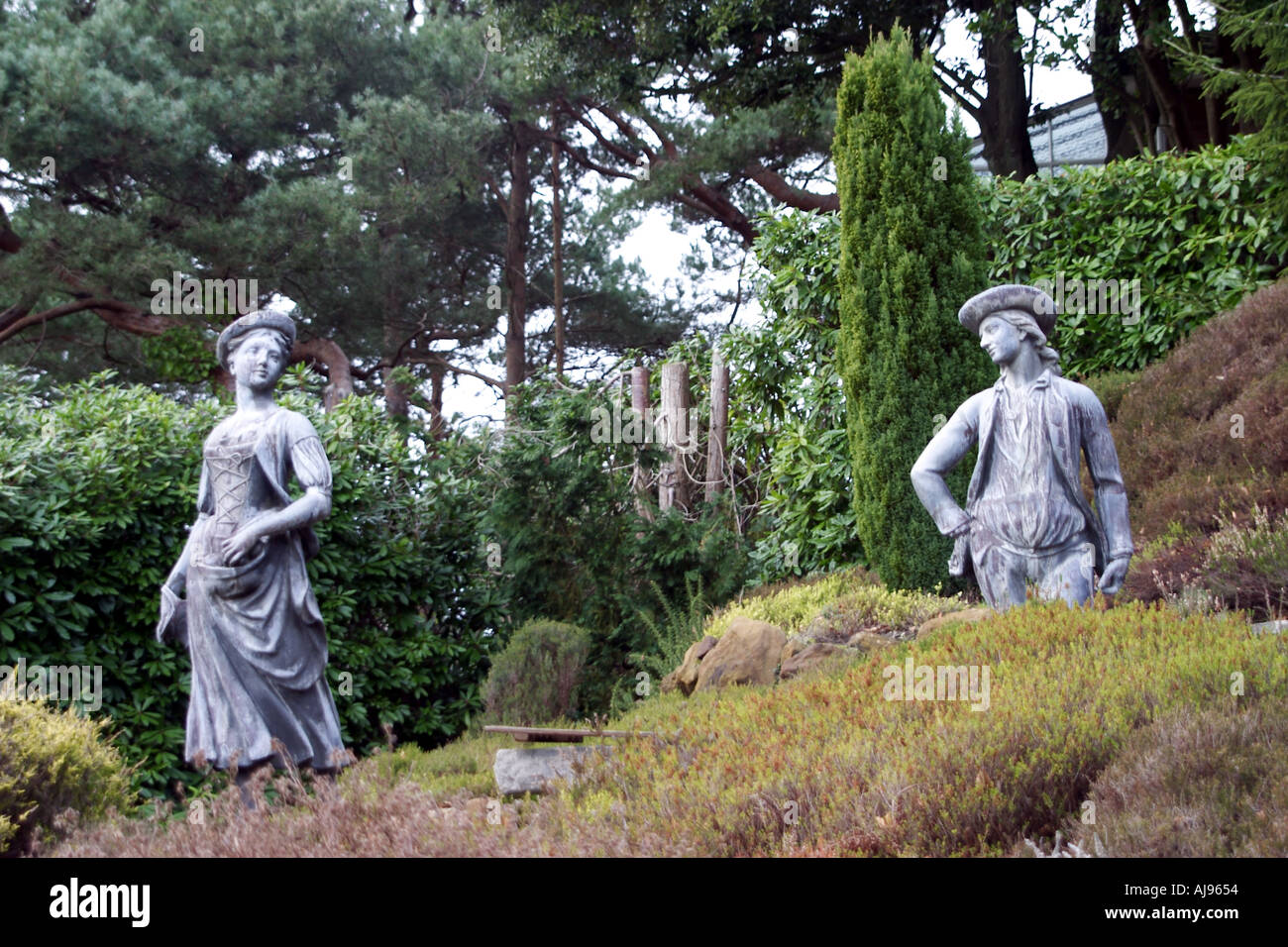 Compton Acres statue Foto Stock