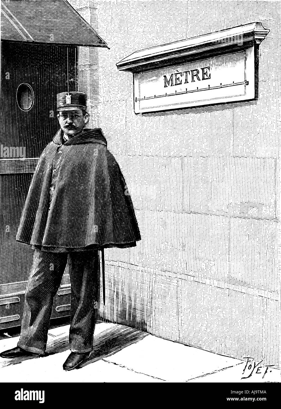 Misuratore standard nel Petit Lussemburgo, Parigi, 1904. Artista: sconosciuto Foto Stock