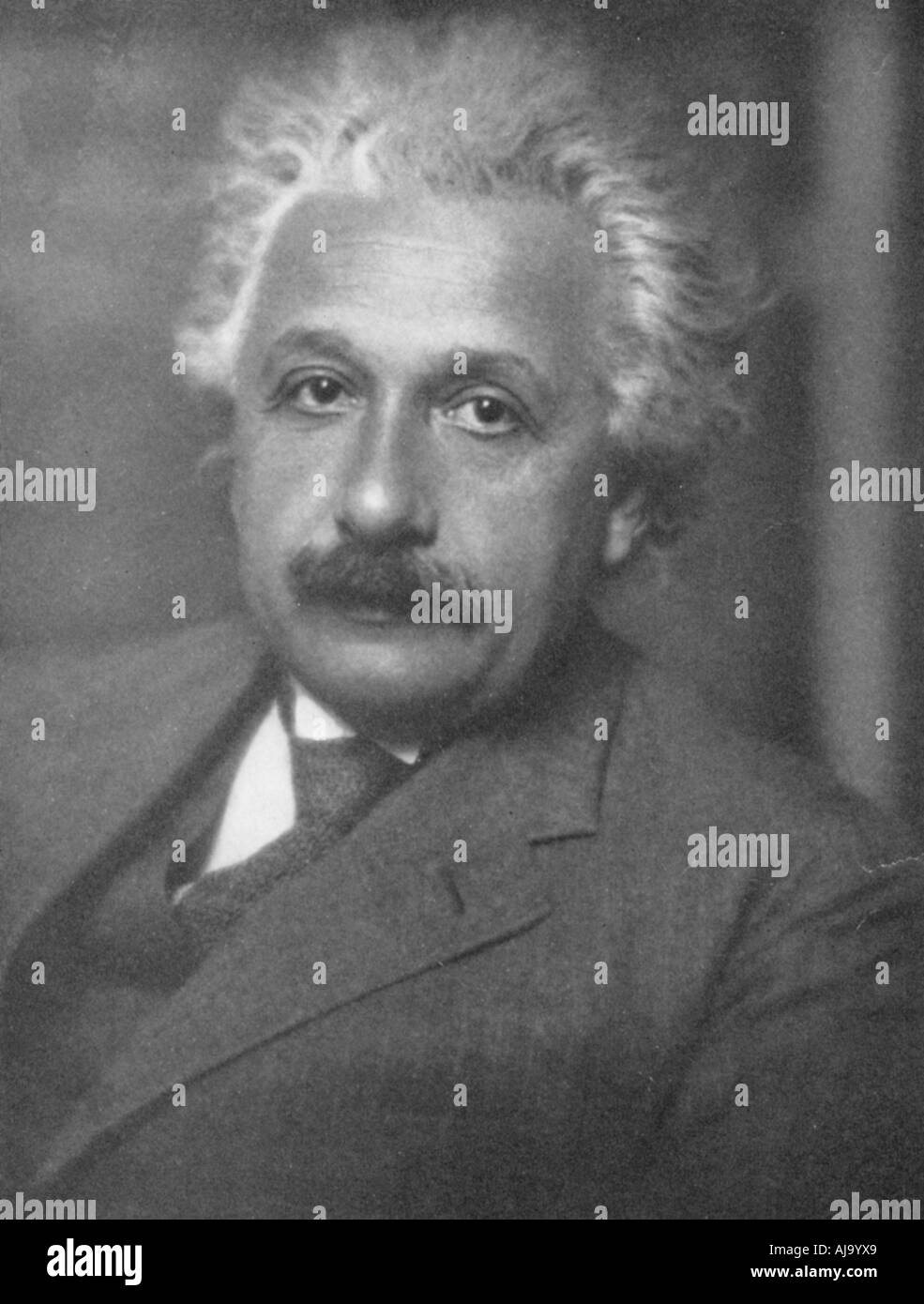 Albert Einstein, tedesco-svizzero-American matematico e fisico. Artista: sconosciuto Foto Stock