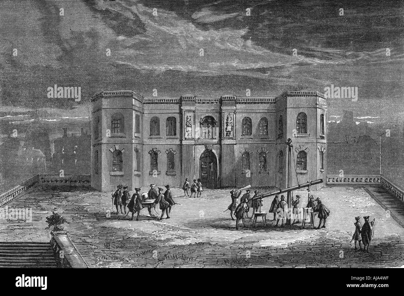 Osservatorio di Parigi al tempo di Luigi XIV, XVII secolo (1870). Artista: sconosciuto Foto Stock
