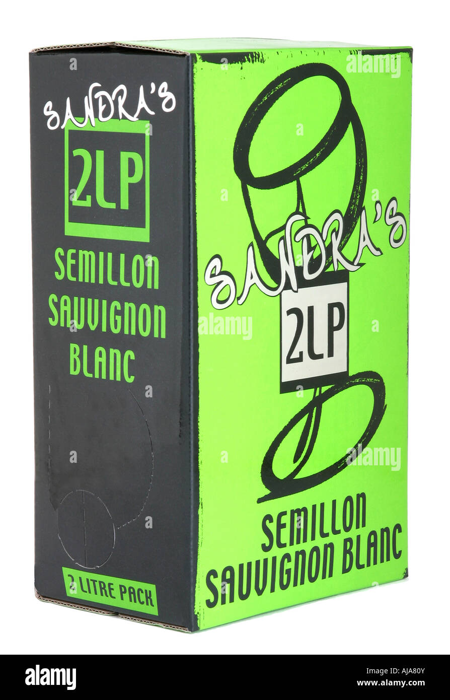 Botte di semillon Sauvignon blanc vino bianco Foto Stock