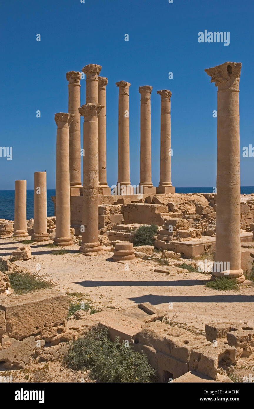 Libia Sabratha del IV secolo A.C. il tempio di Iside Foto Stock