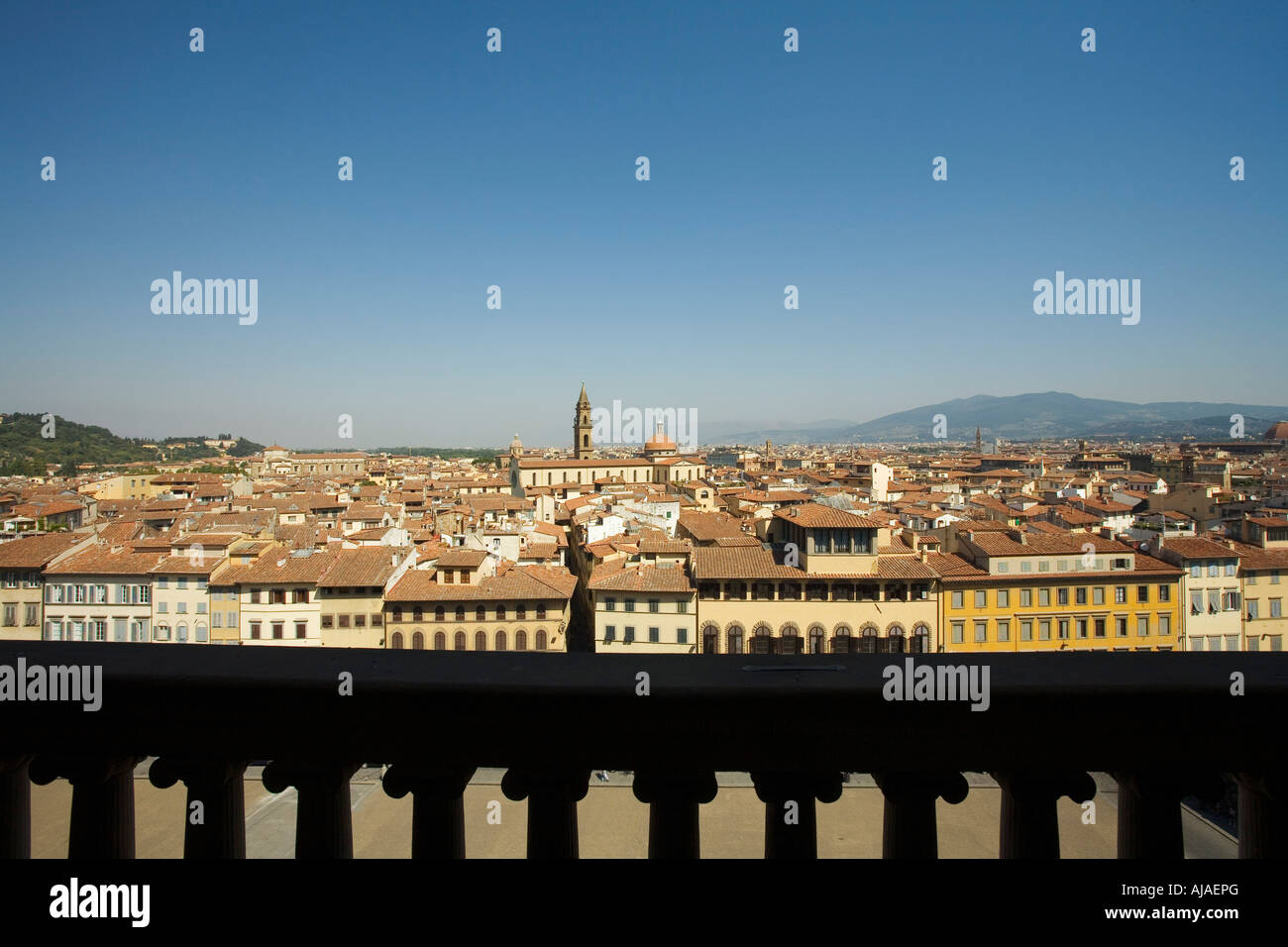 Panoramica di Firenze, Italia Foto Stock