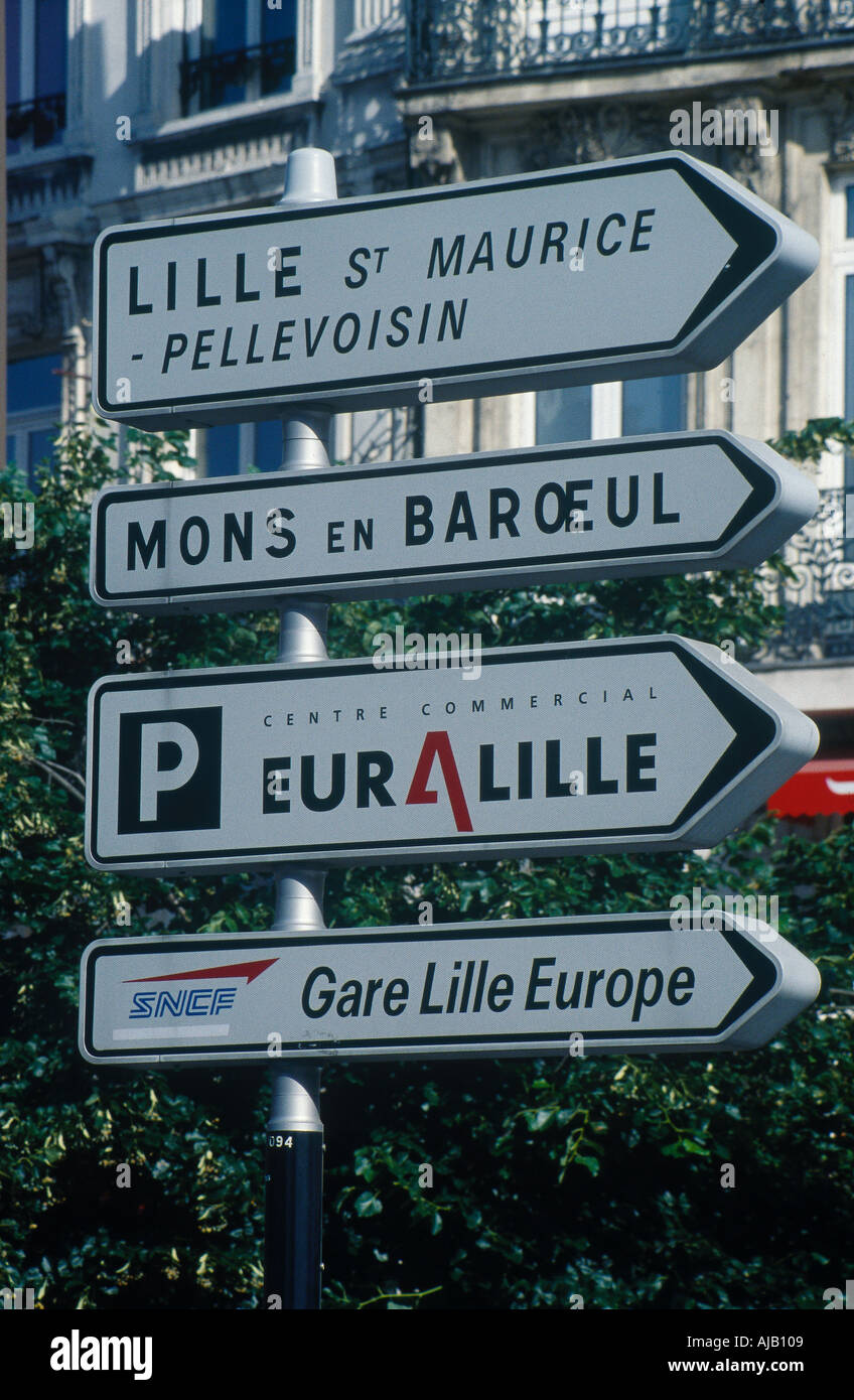 LILLE FRANCIA Europa Francia distretti di canale Picardie Foto Stock