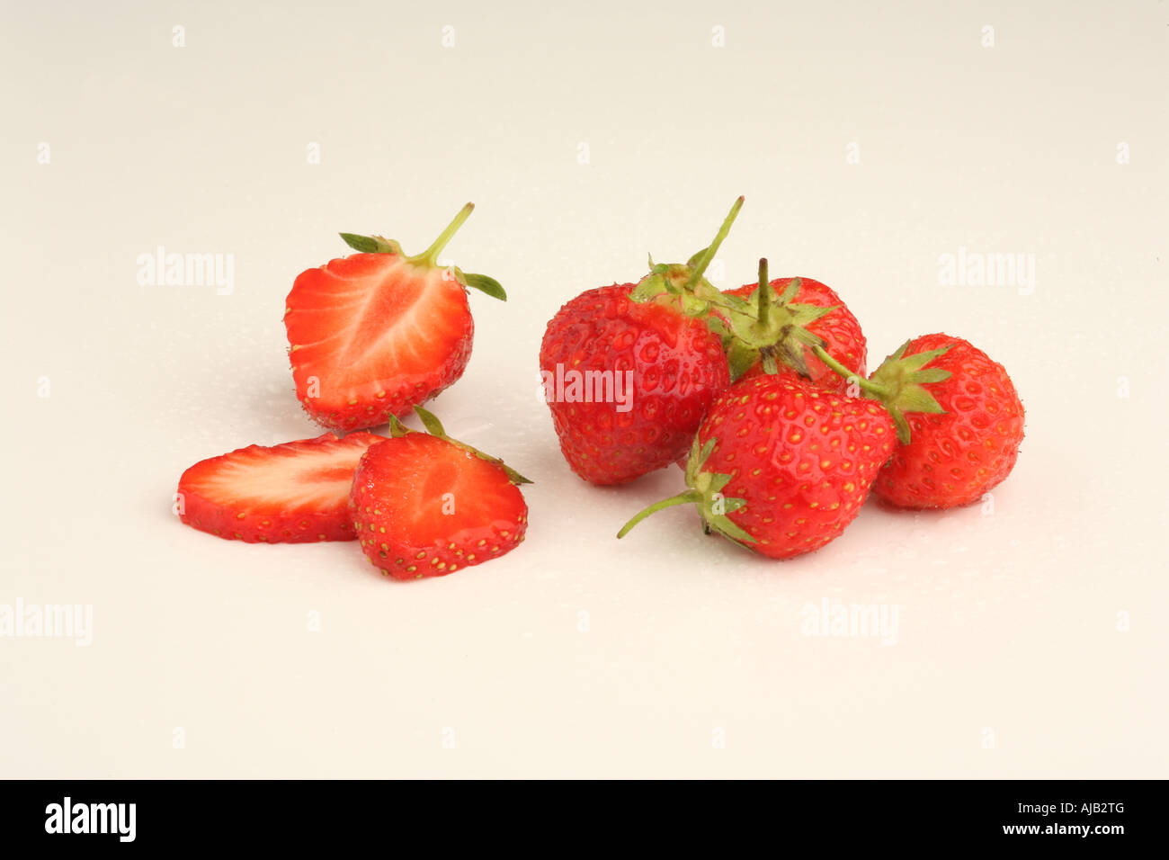 Spaccato di fragole Foto Stock