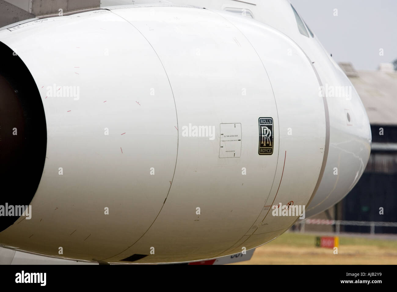 Airbus A380 enorme motore Foto Stock