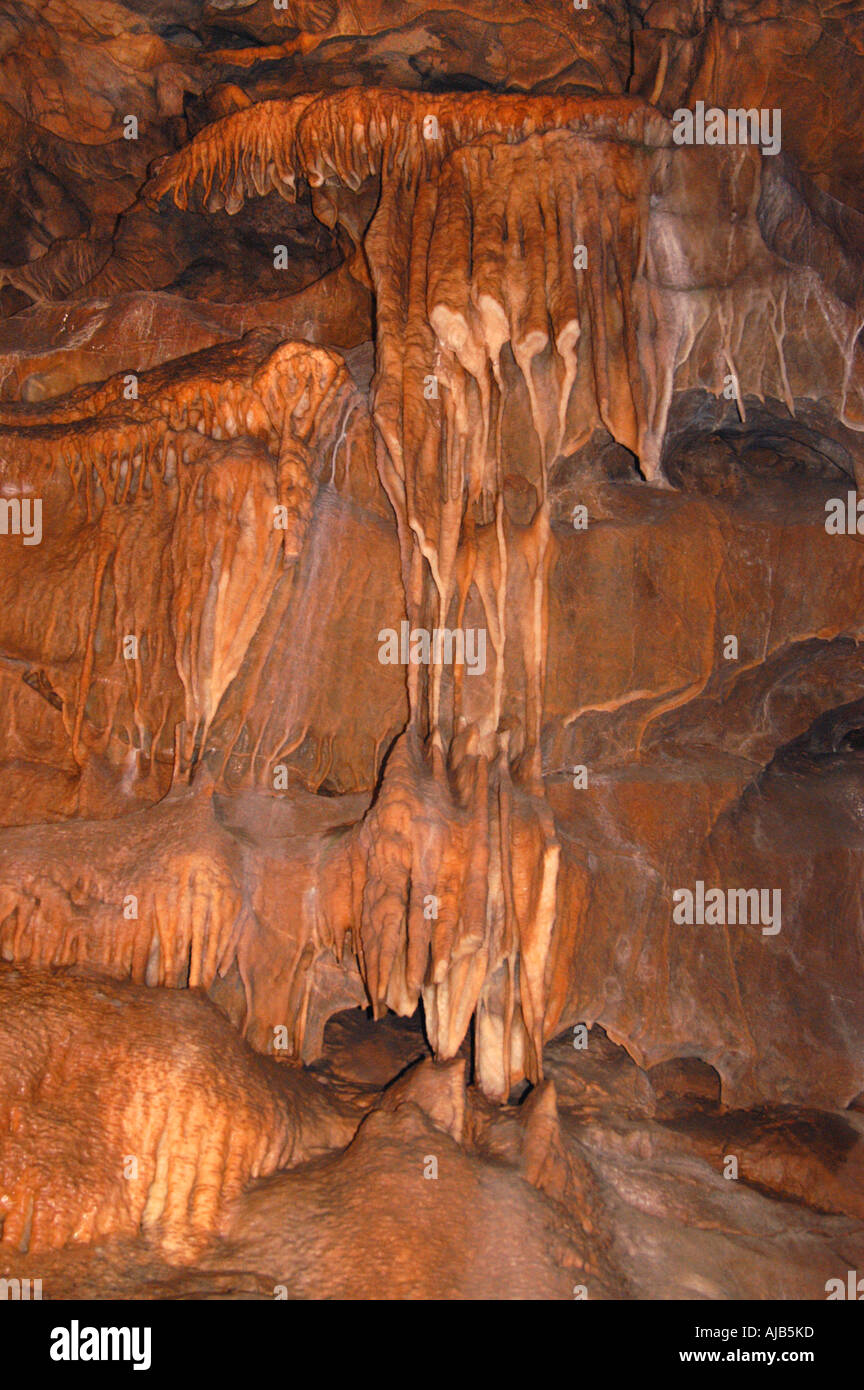 La metropolitana formazioni rocciose, Cheddar Gorge, Inghilterra, Regno Unito. Foto Stock