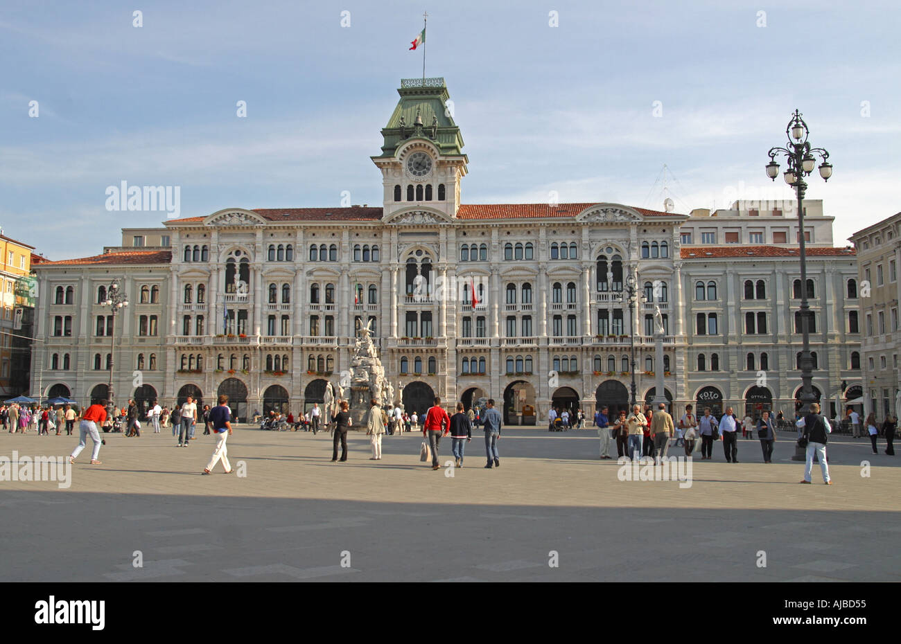 Piazza Unita d'Italia Trieste Italia Foto Stock