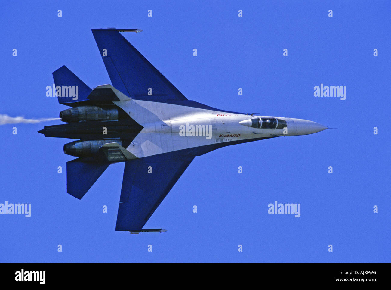 Il Sukhoi Su-27 il flanker jet fighter aircraft Foto Stock