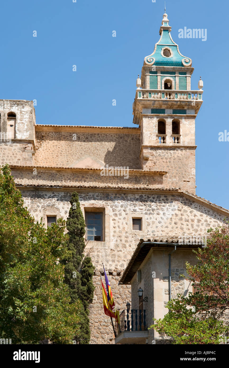 Real Cartuja de Valldemossa, Placa de Cartoixa, vecchia di Valldemossa, West Coast, Mallorca, Spagna Foto Stock