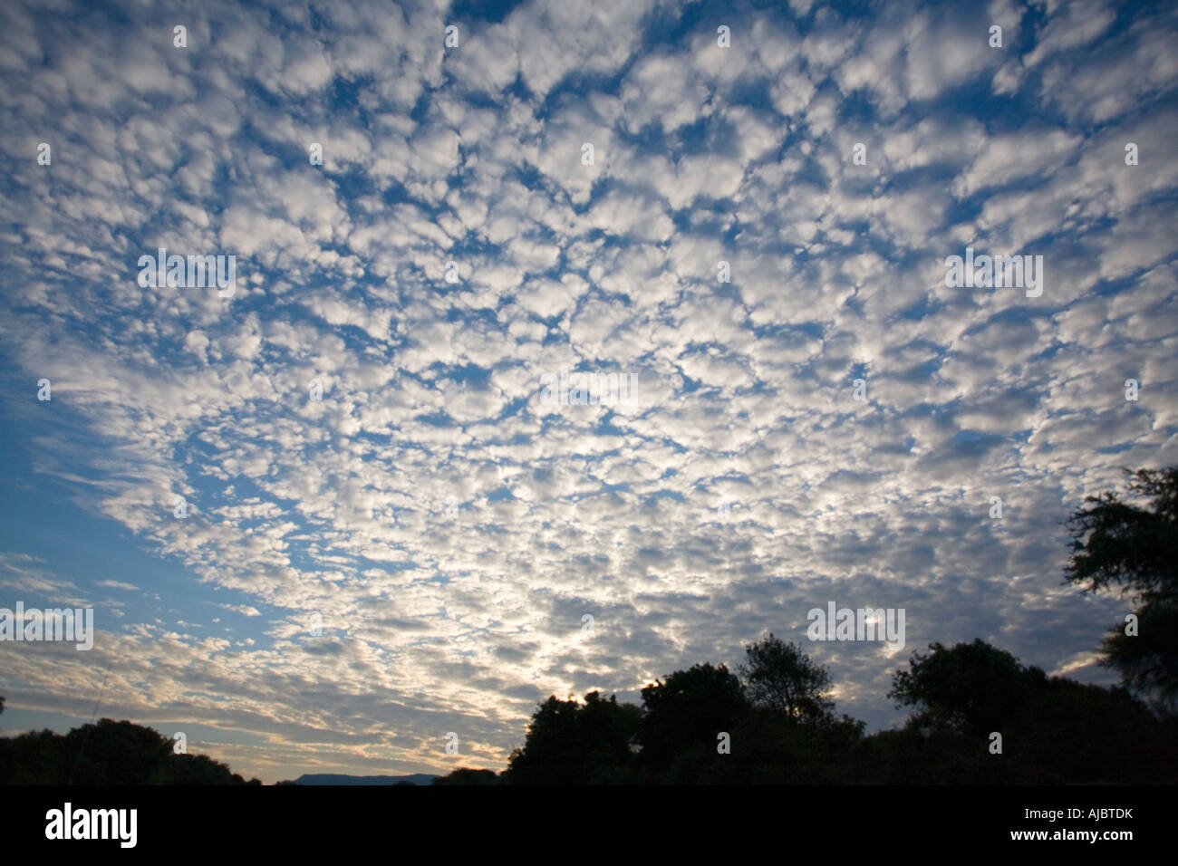 Tramonto spettacolare scena del cielo Foto Stock