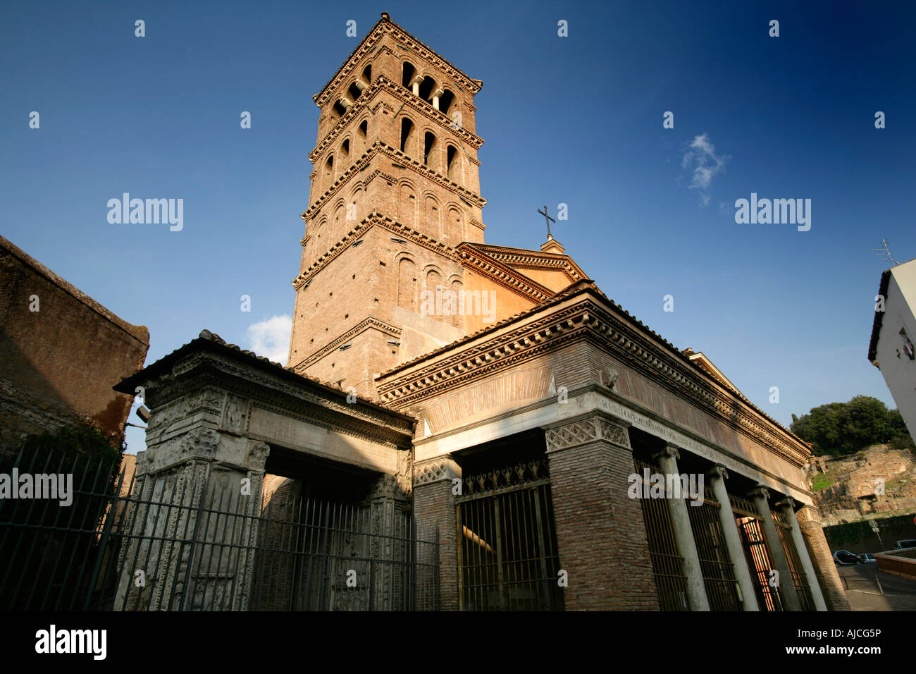 Basilica Chiesa di San Giorgio in Velabro, Roma, Italia Foto Stock