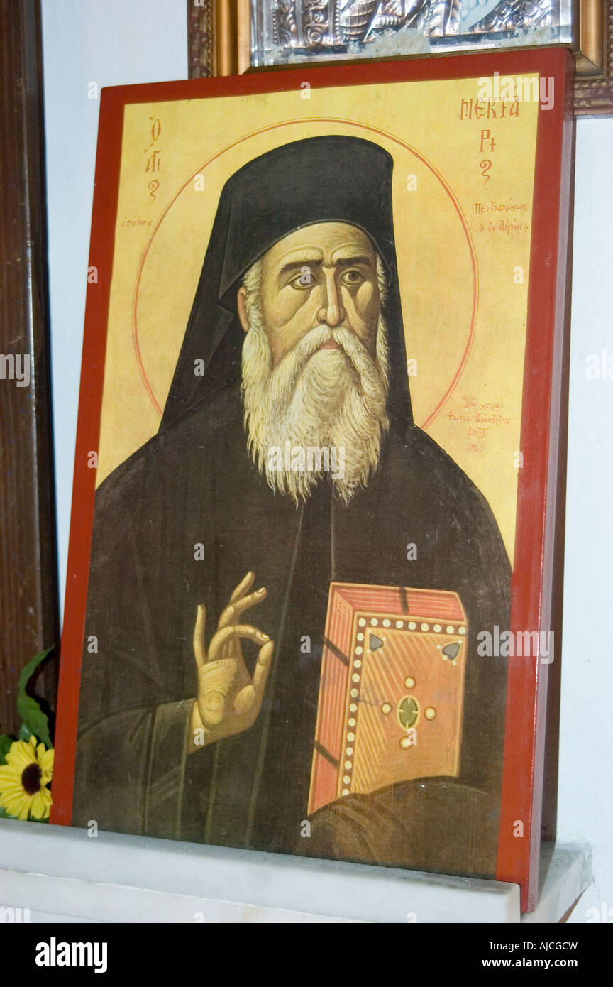 Greco icona ortodossa Foto Stock