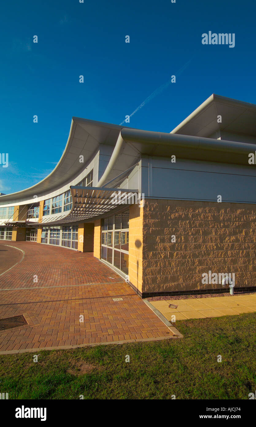 Vista d'angolo della Scuola di Medicina Università di Keele Staffordshire Foto Stock