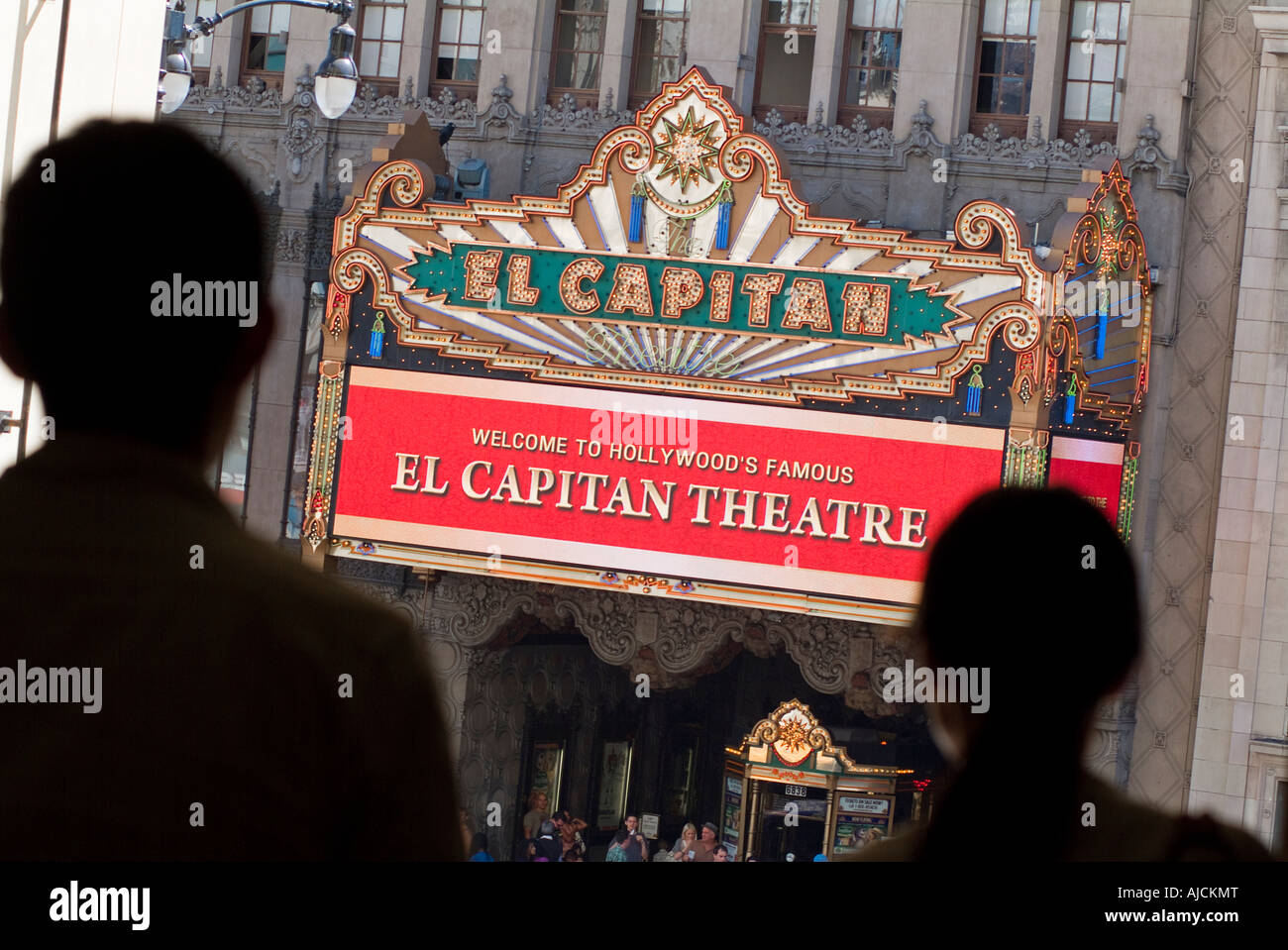 El Capitan theater di fronte al Kodak Theatre di Hollywood California USA Foto Stock