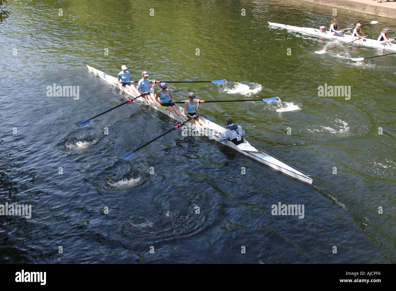 gara di canottaggio Foto Stock