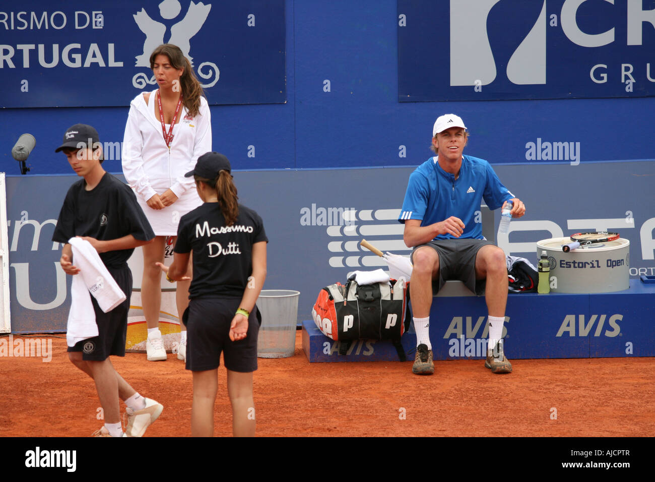 Estoril Open 2007 - UOMINI 1. round qualifiche - Sam QUERREY vs Luis HORNA Foto Stock