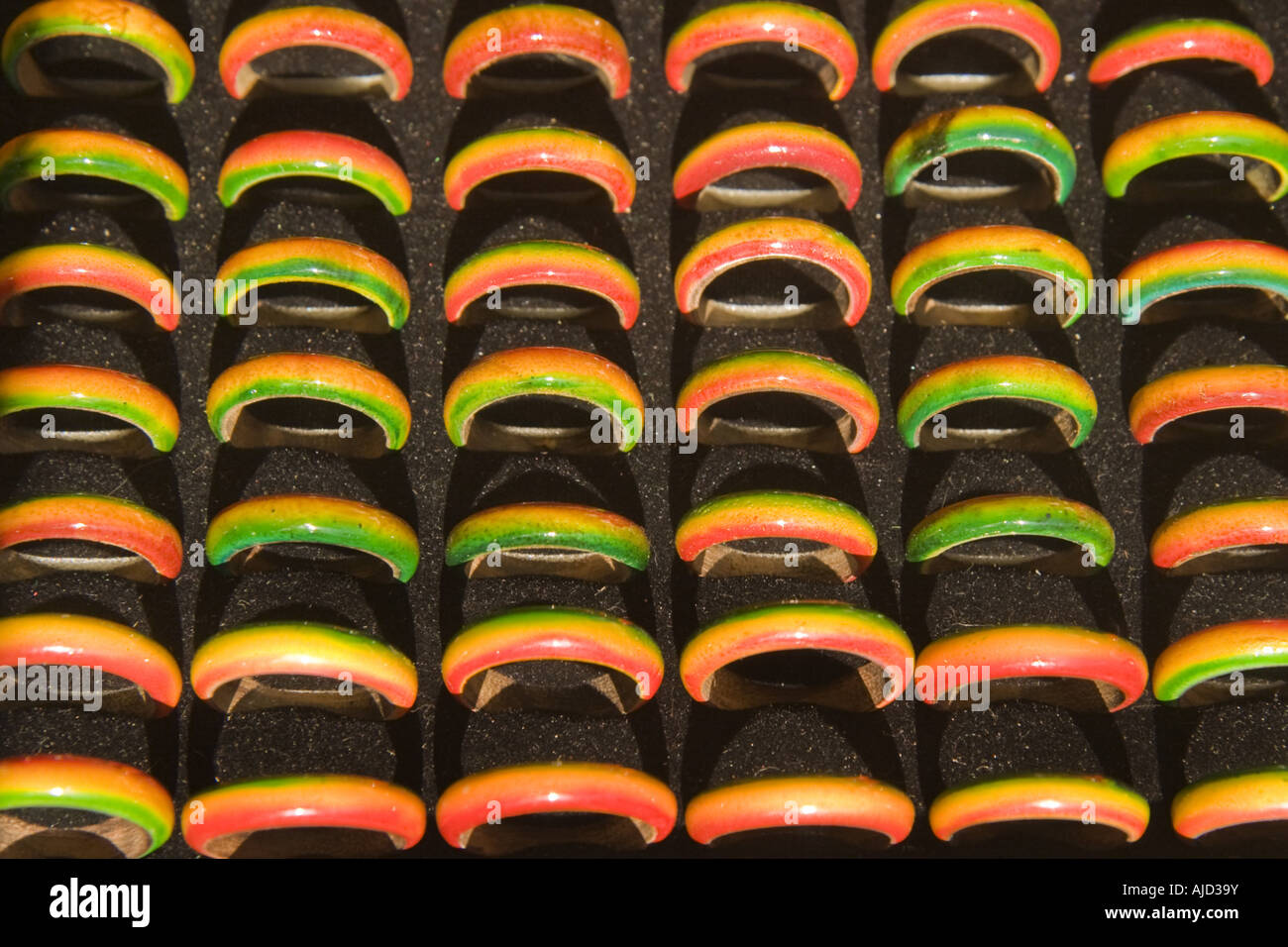 Gli anelli colorati, Afrika-Karibik-Festival Foto Stock