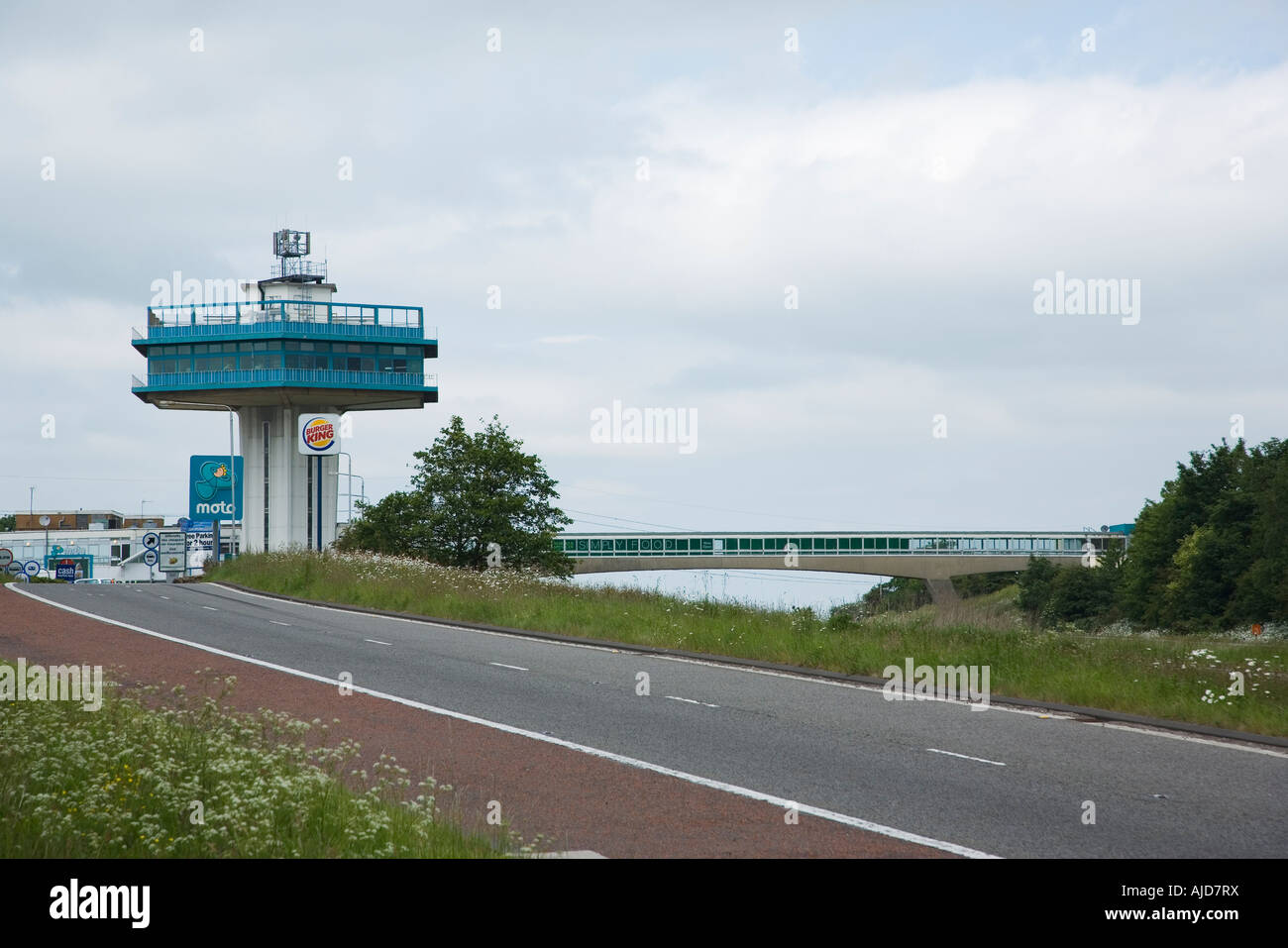 Forton Torre a Lancaster motorway service sulla M6 in Lancashire Inghilterra Foto Stock