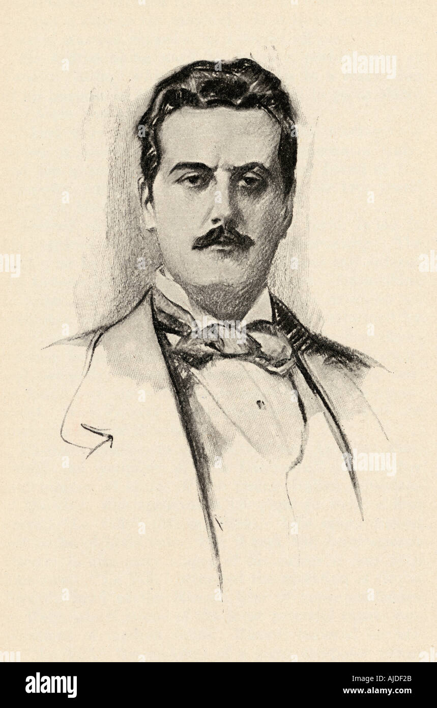 Giacomo Antonio Domenico Michele Secondo Maria Puccini, aka Giacomo Puccini, 1858 -1924. Compositore italiano. Foto Stock