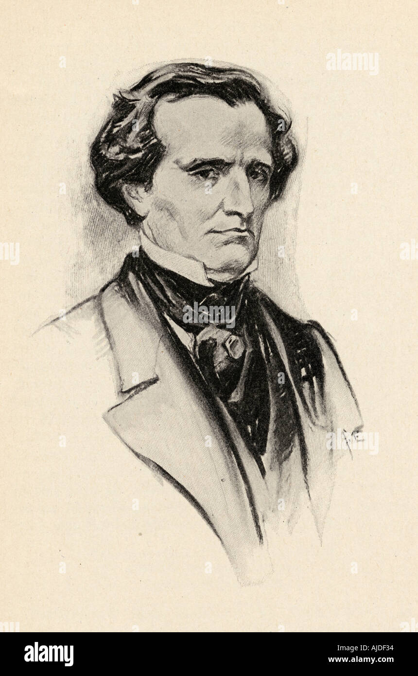 Louis-Hector Berlioz, 1803 - 1869 francese compositore romantico. Foto Stock