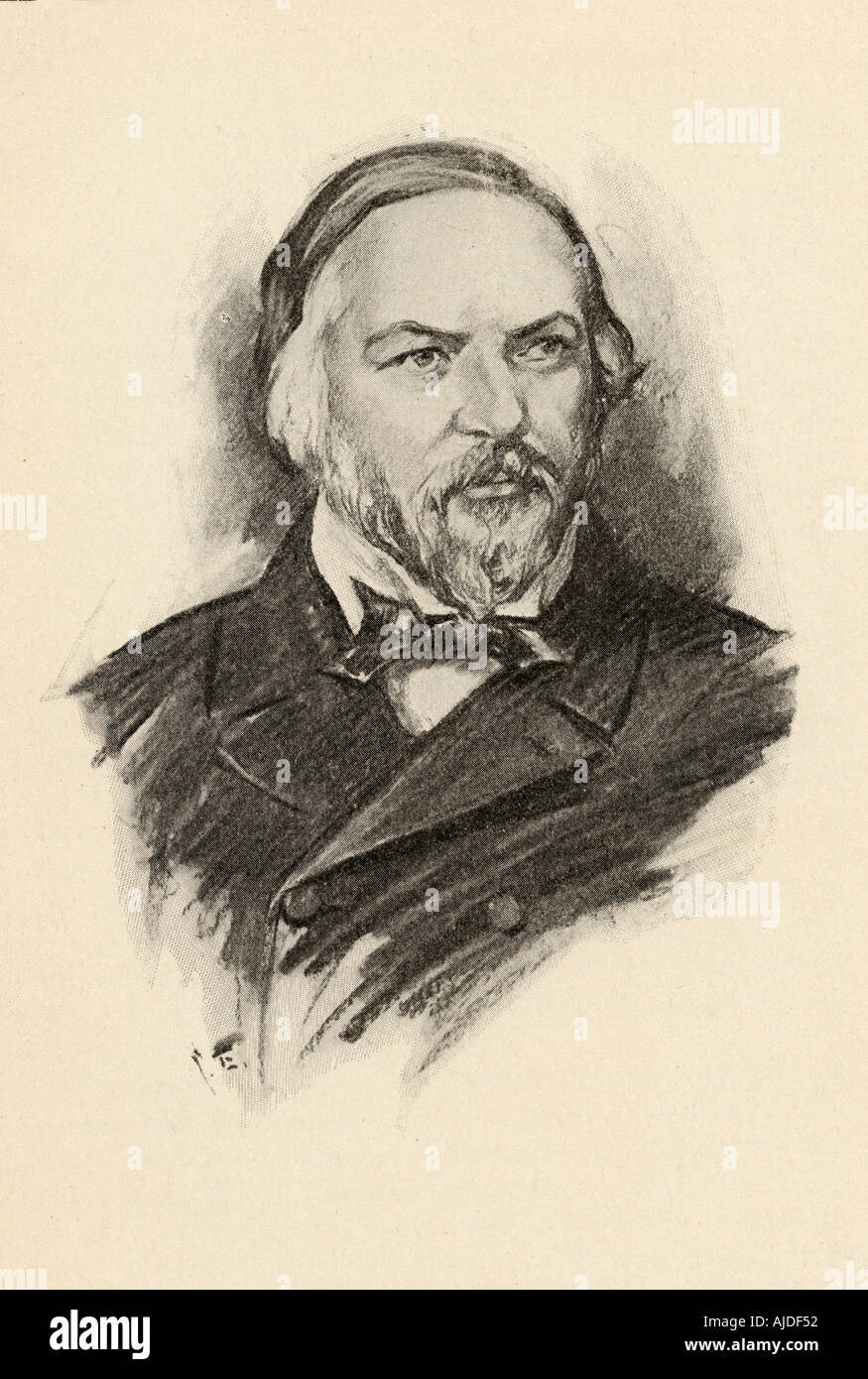 Mikhail Ivanovich Glinka, 1804 - 1857. Il compositore russo. Foto Stock