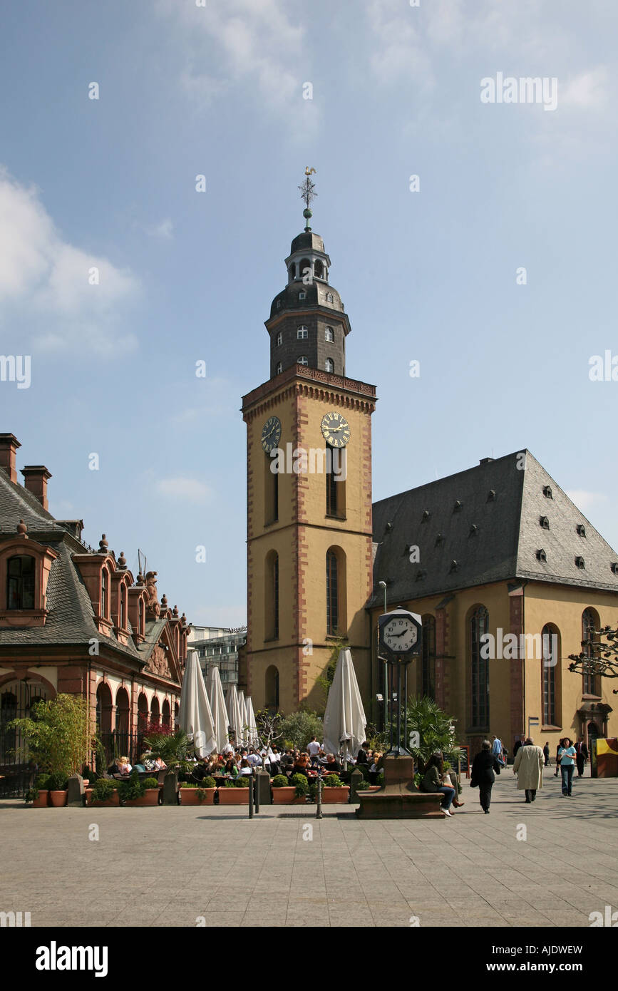 Frankfurt am Main Hauptwache St Sankt Katharinen Chiesa Katharinenkirche Foto Stock