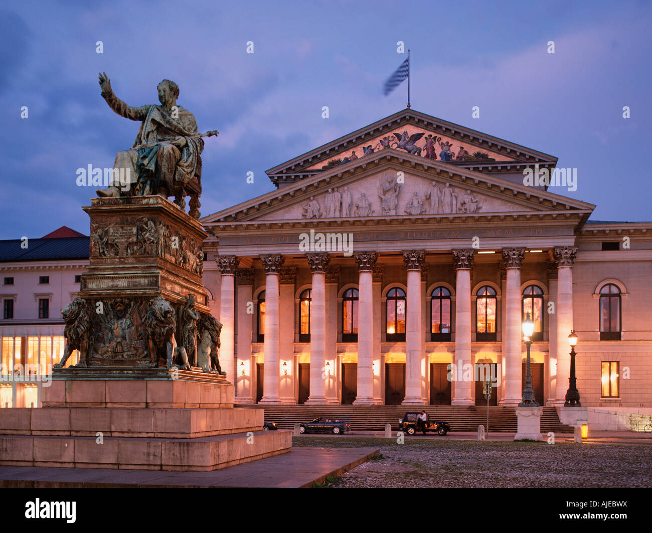 EU DE Germania Baviera Monaco di Baviera Nationaltheater casa dell'Opera di Stato bavarese Foto Stock