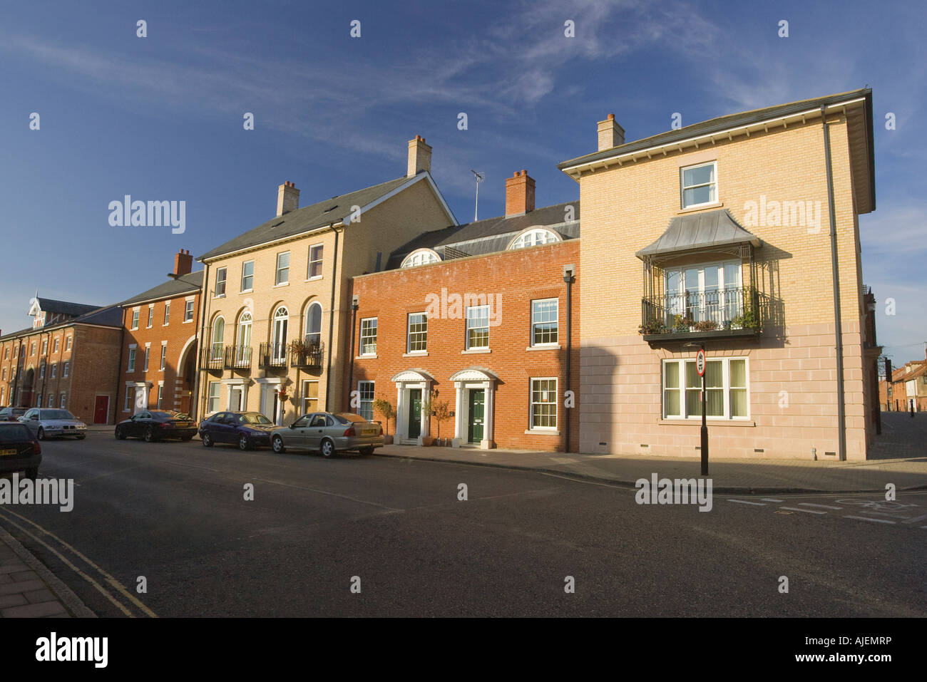 Westgate Street a Bury St Edmunds, Suffolk, Regno Unito Foto Stock