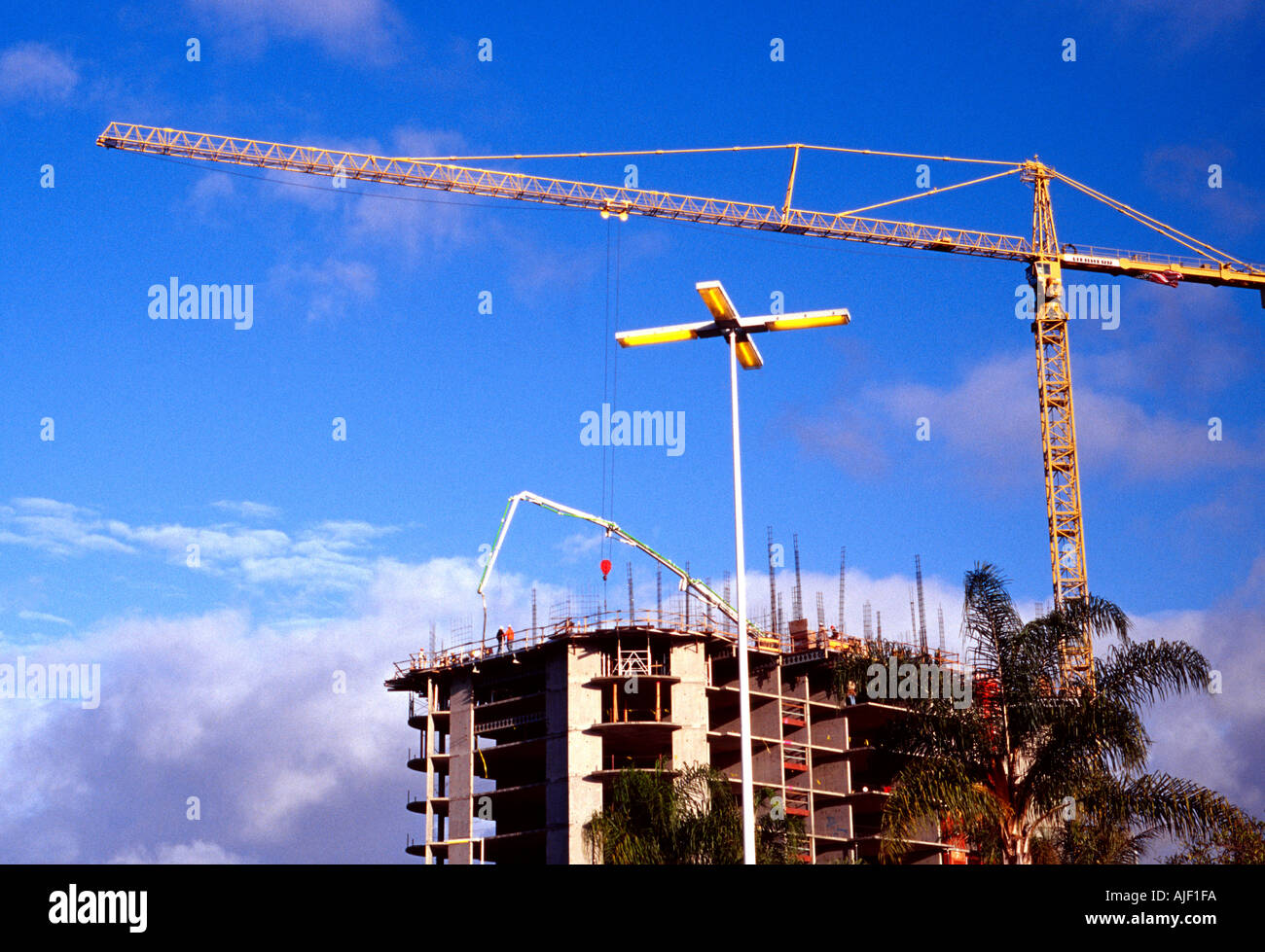 Costruzione di mattina Foto Stock