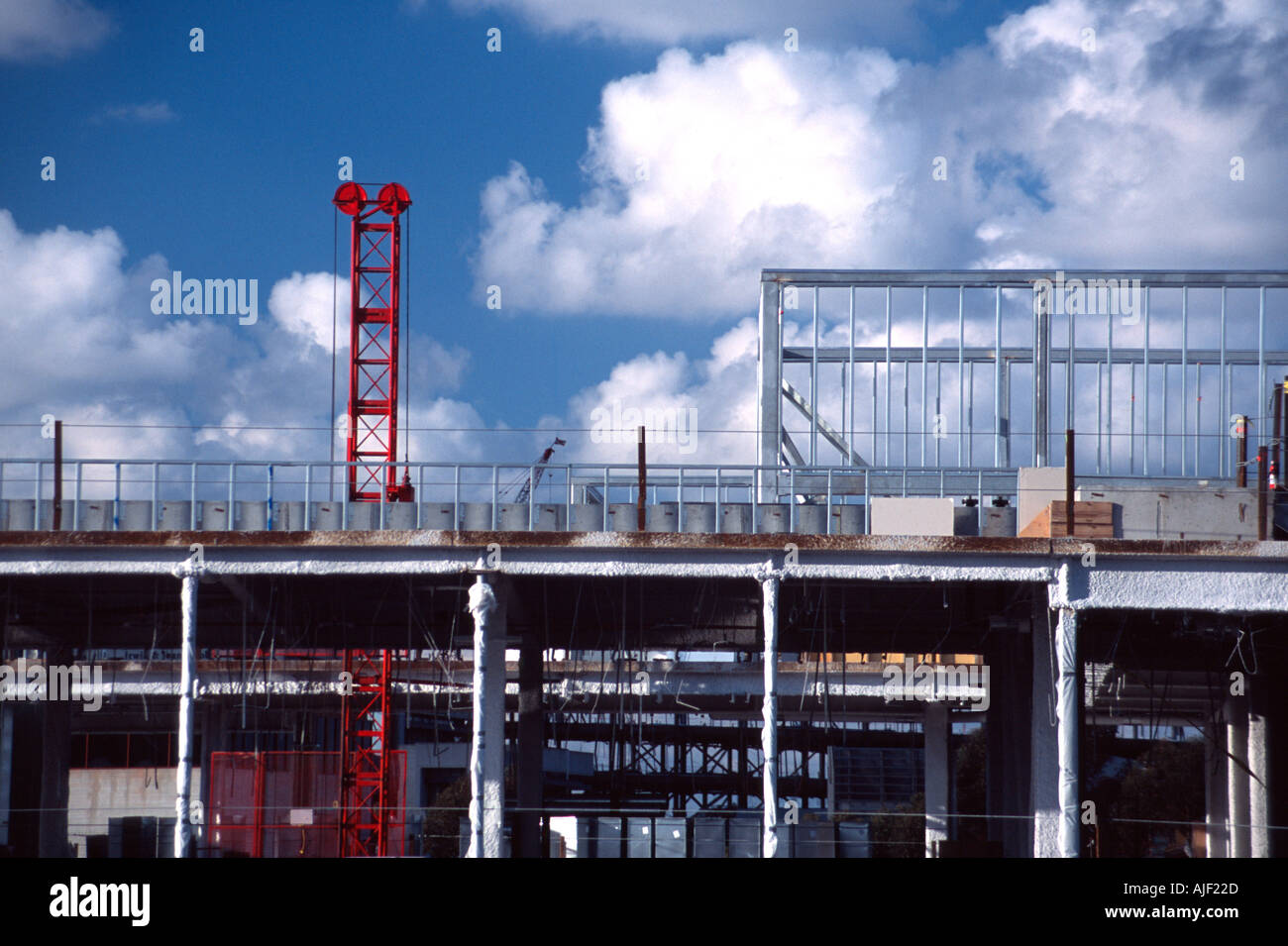 Costruzione di mattina Foto Stock