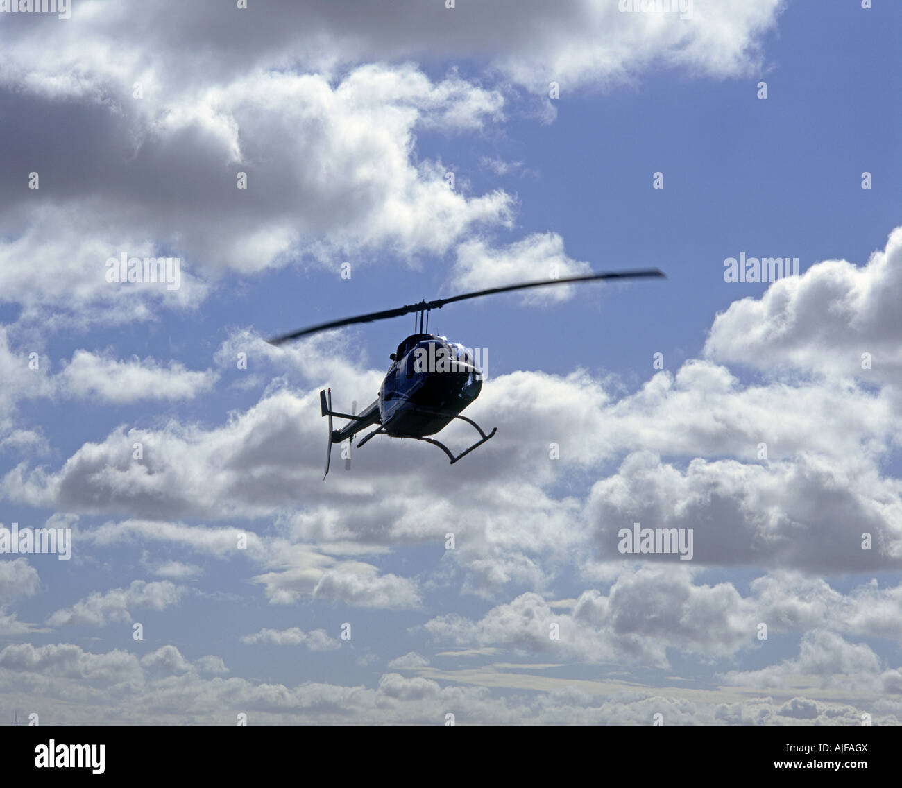 Un elicottero Foto Stock