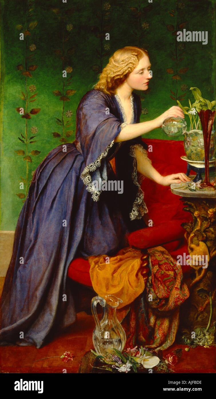 JANE ELIZABETH JEANIE HUGHES la onorevole Nassau SENIOR 1828 1877 dal G F WATT 1817 1904 da Wightwick Manor Foto Stock