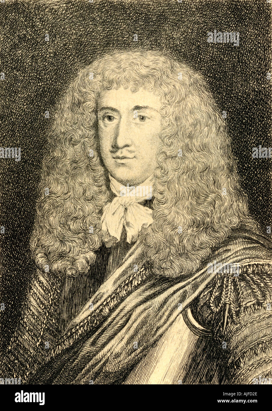 Charles Cotton, 1630 -1687. Poeta inglese e scrittore. Foto Stock