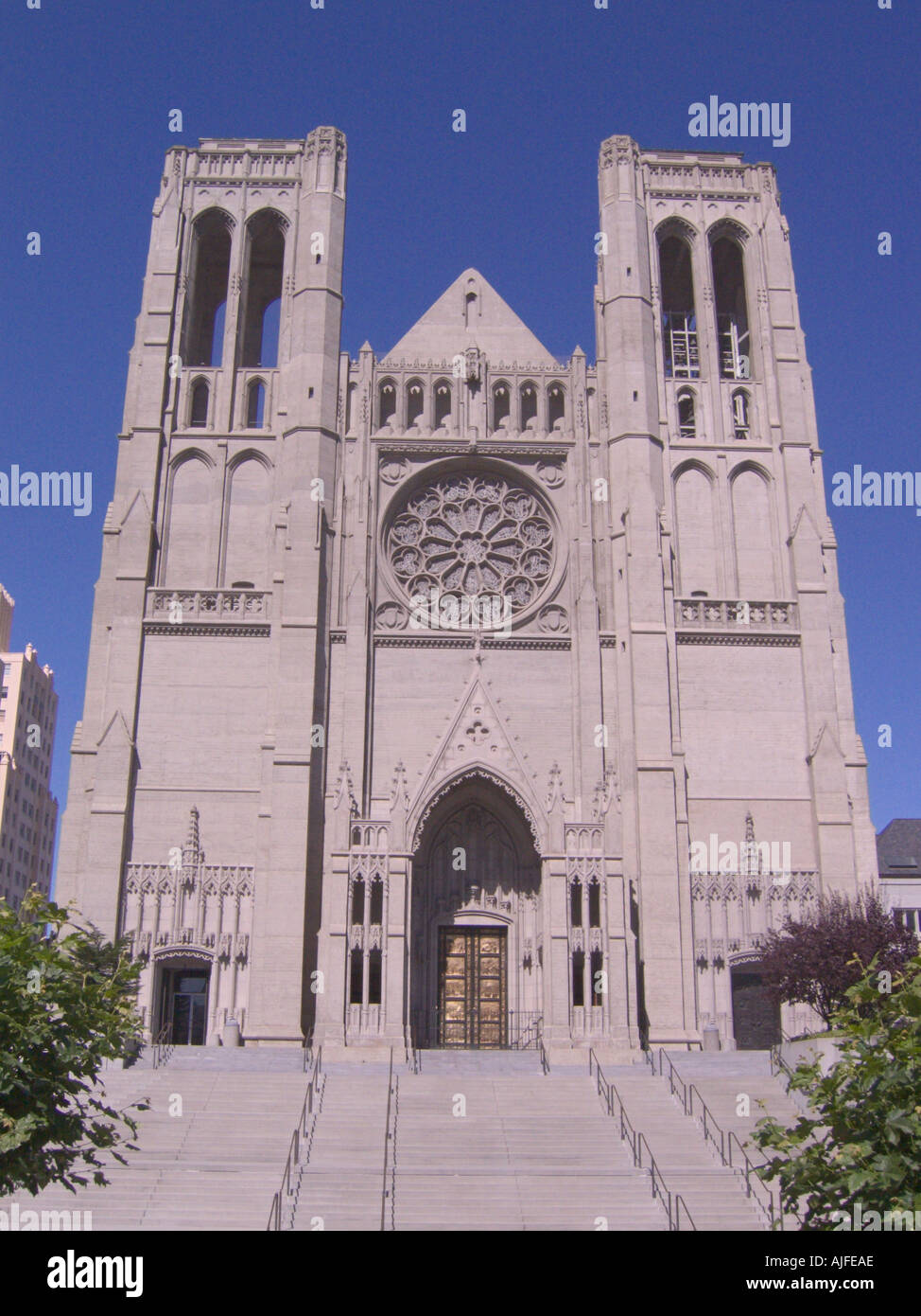 California San Francisco grazia cattedrale portale orientale Porte del Paradiso porta di bronzo Foto Stock