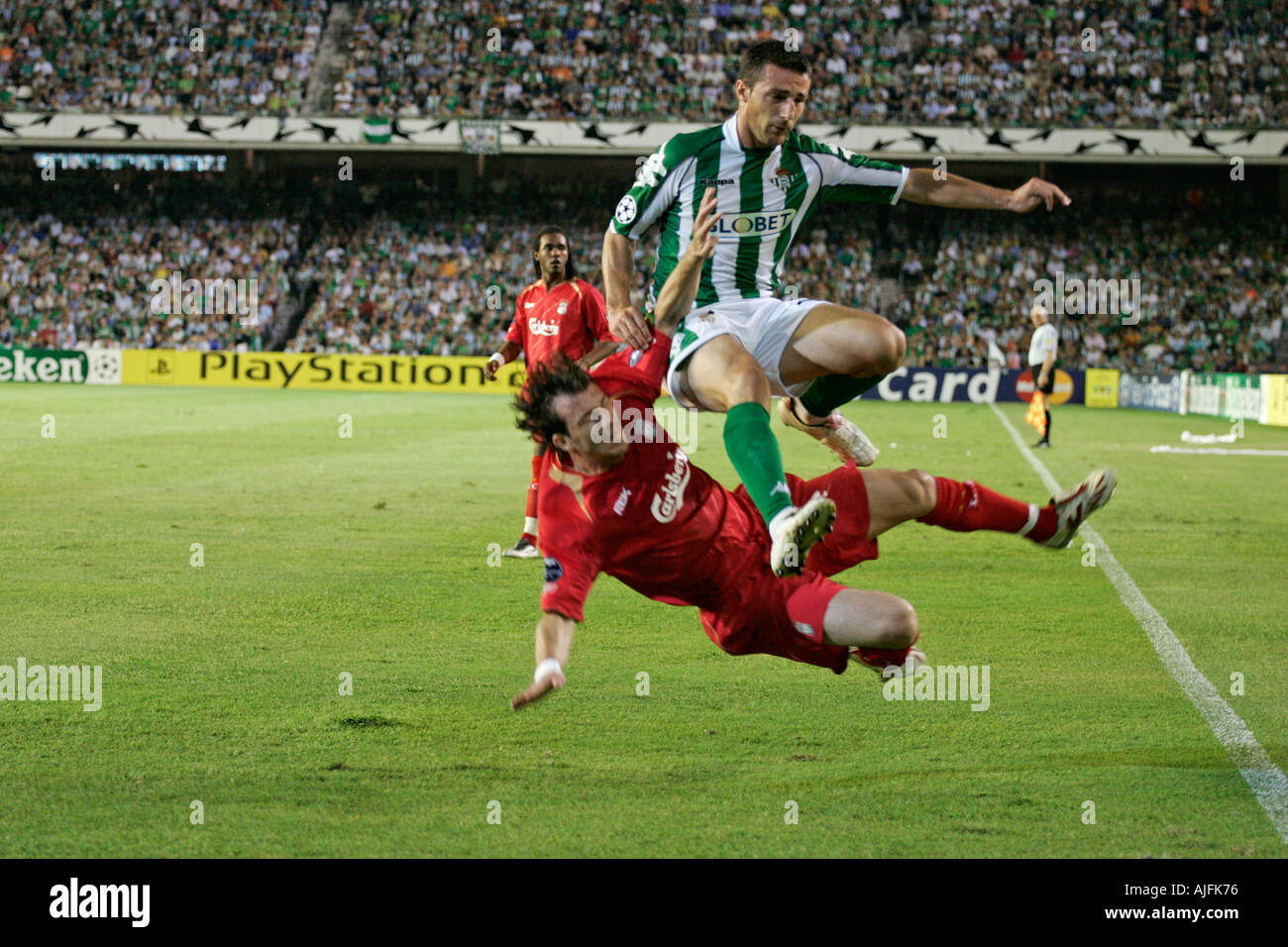 Varela saltando Josemi Foto Stock