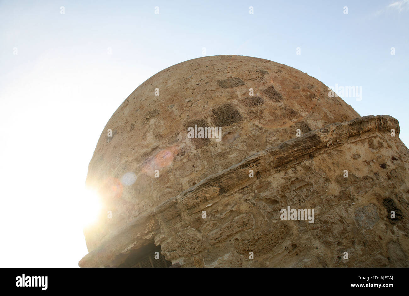 Porto fortificato parete in Alghero, Sardegna, Italia Foto Stock