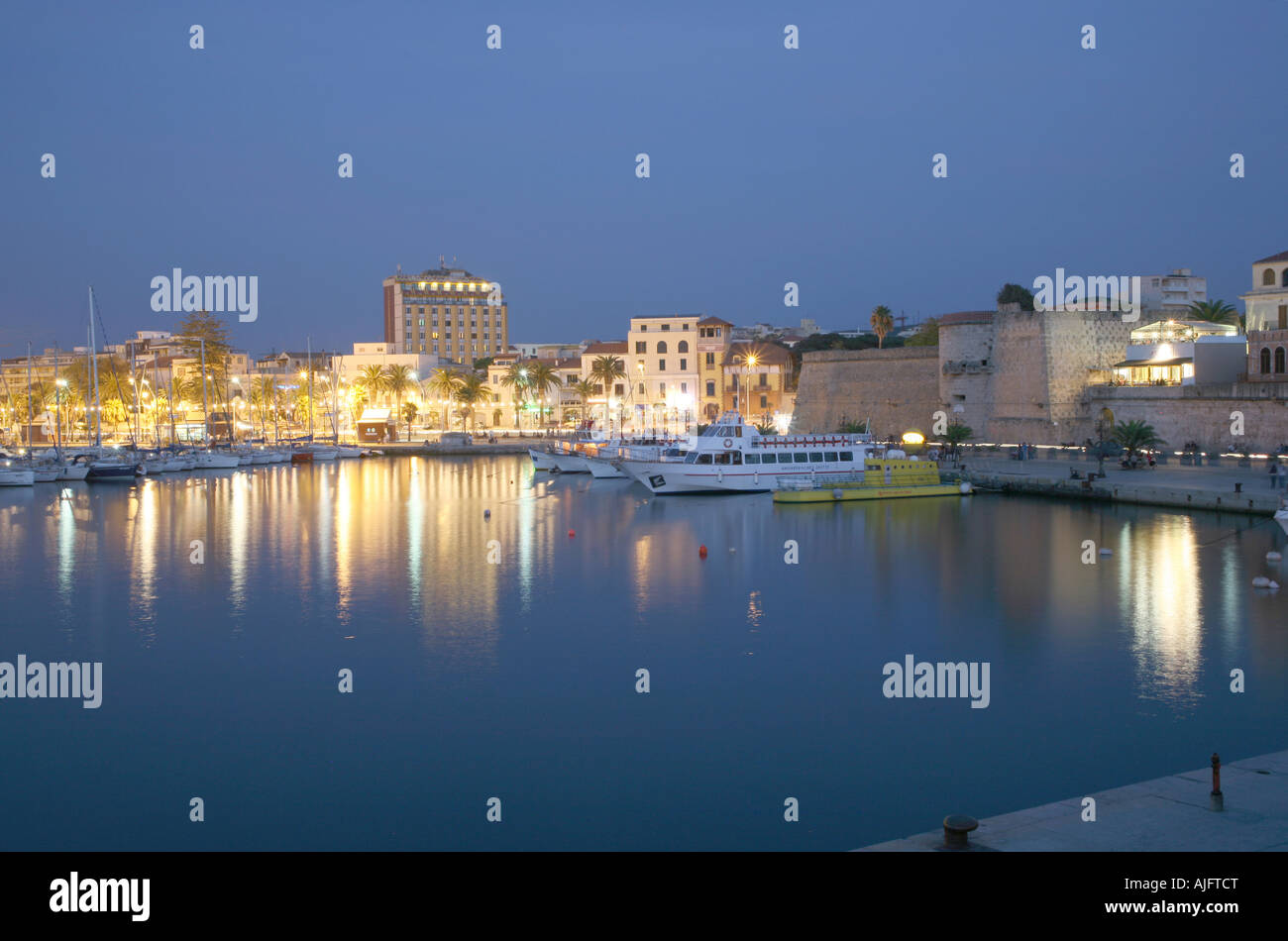 Porto di Alghero, Sardegna, Italia Foto Stock